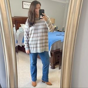 NWT Long Striped Sweater